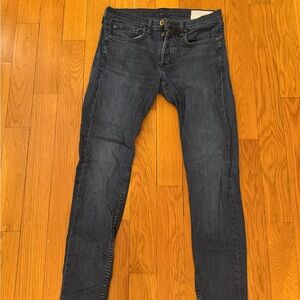Rag & Bone Men's Dark Blue Skinny Jeans